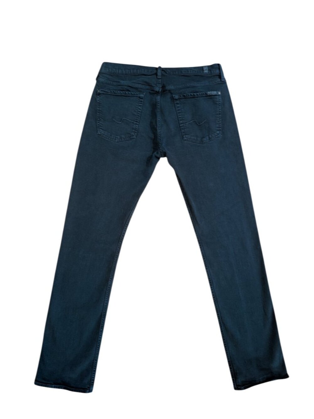 7 For All Mankind Dark Wash Straight Leg Jeans Size 34x32 - Picture 9 of 10